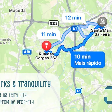 Arada - 4 In 1 Private Property, Free Parking And Hot Tub Arada (Aveiro)